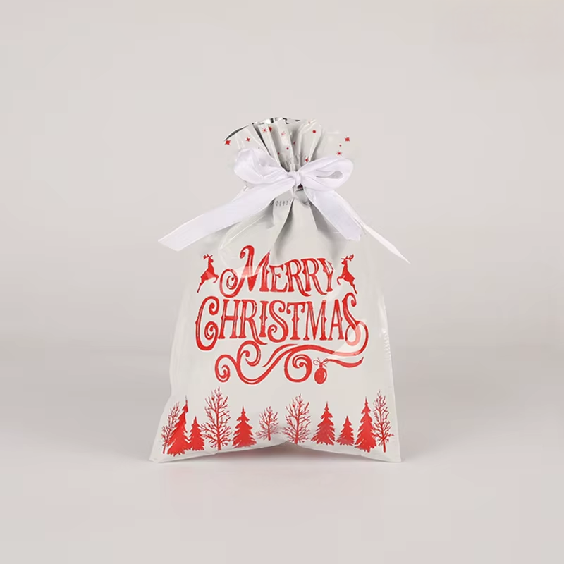 FestiveWrap Christmas Drawstring Bags