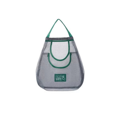 Reusable Storage Bags Kitchen Hanging Mesh Bag Home Fruit and Vegetable Storage Net Bag for Ginger Garlic Potatoes Onions