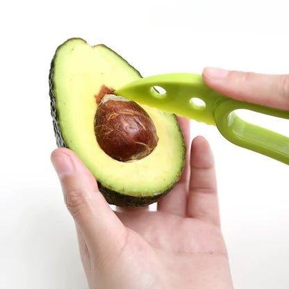 1PC 3 in 1 Avocado Slicer Shea Corer Butter Fruit Peeler Cutter Pulp Separator Plastic Knife Kitchen Vegetable Tools