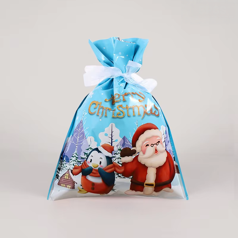 FestiveWrap Christmas Drawstring Bags