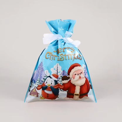 FestiveWrap Christmas Drawstring Bags