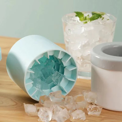 Silicone Ice Cube Mold round Ice Bucket Summer Homemade DIY Refrigerator Freeze Ice Maker Creative Ice Cube Mold Barware Tools