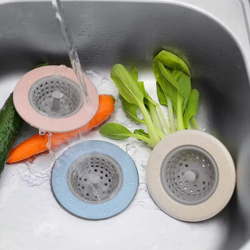 New Sink Strainer Silicone Sieve Kitchen Sink Filter Mesh Fillers for Hair Gootsteen Zeef Things for Kitchen Accessories