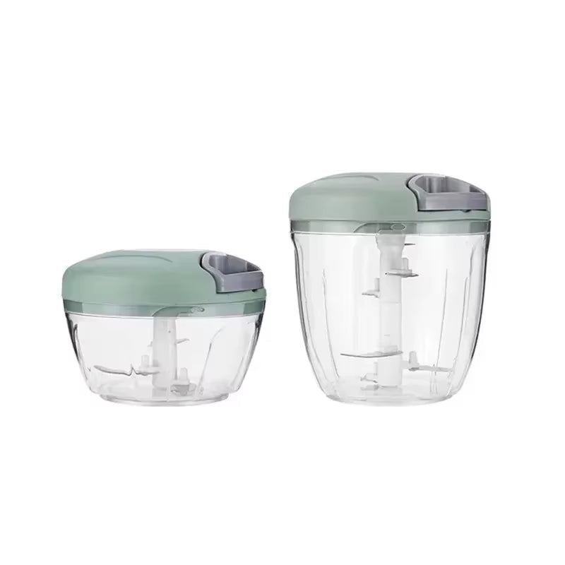 500/900ML Manual Meat Mincer Garlic Chopper Rotate Garlic Press Crusher Vegetable Onion Cutter Kitchen Cooking Accessories