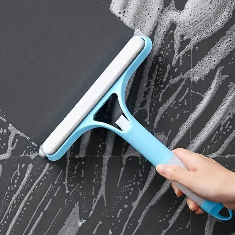 Household Multi-Function Glass Cleaning Mirror with Watering Can 3-In-1 Glass Scraper Window Scraper