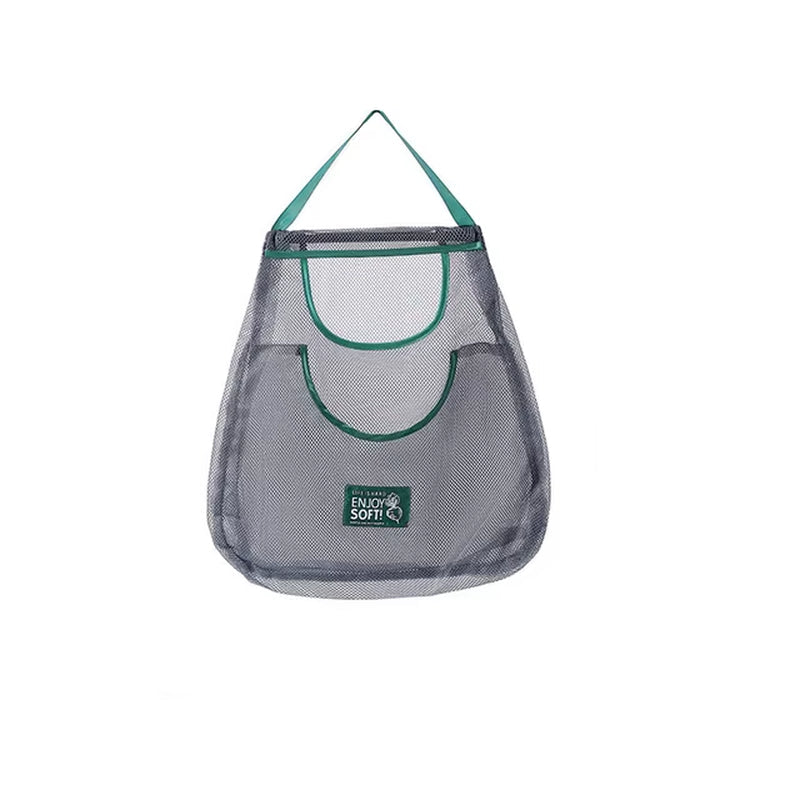 Reusable Storage Bags Kitchen Hanging Mesh Bag Home Fruit and Vegetable Storage Net Bag for Ginger Garlic Potatoes Onions