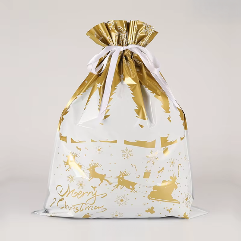 FestiveWrap Christmas Drawstring Bags