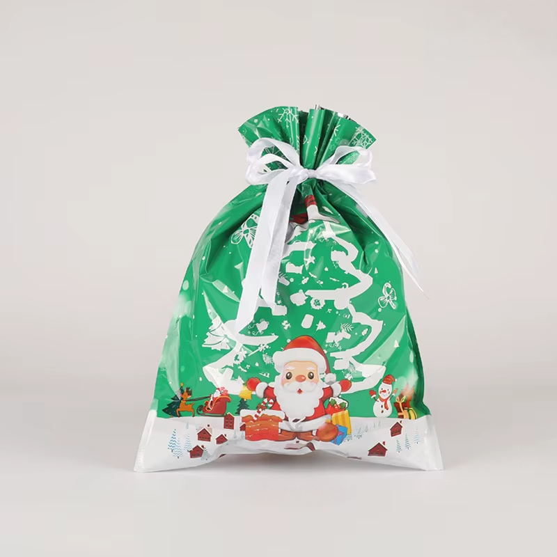 FestiveWrap Christmas Drawstring Bags