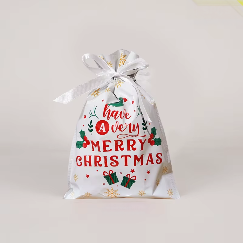 FestiveWrap Christmas Drawstring Bags