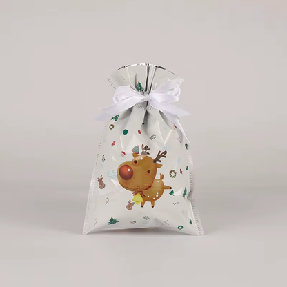 FestiveWrap Christmas Drawstring Bags