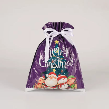 FestiveWrap Christmas Drawstring Bags