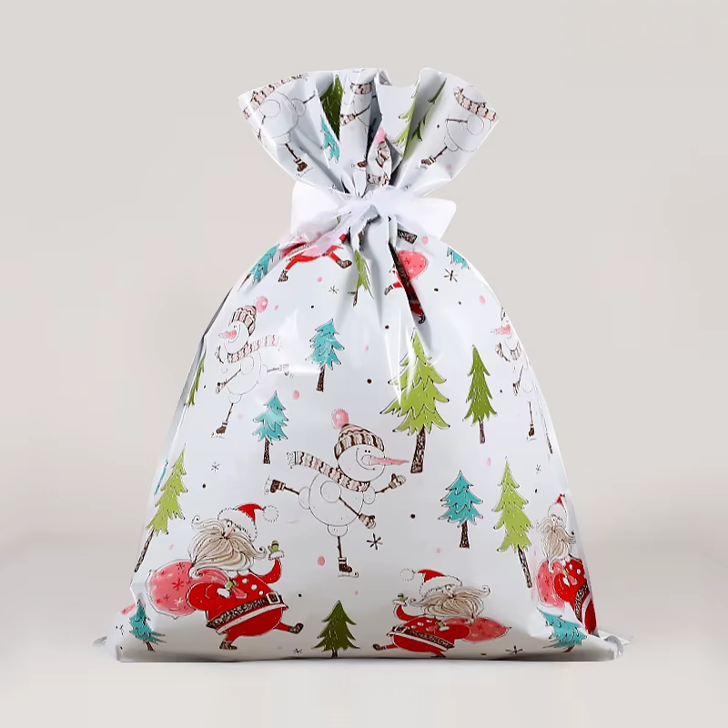 FestiveWrap Christmas Drawstring Bags