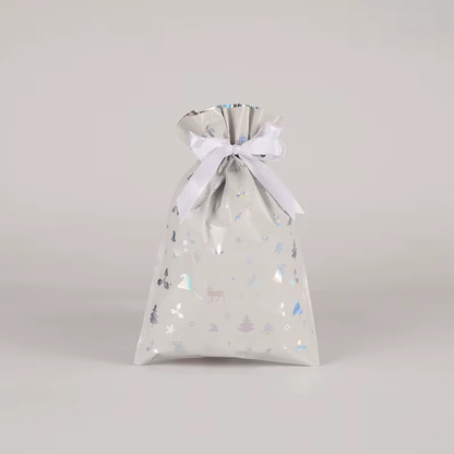 FestiveWrap Christmas Drawstring Bags