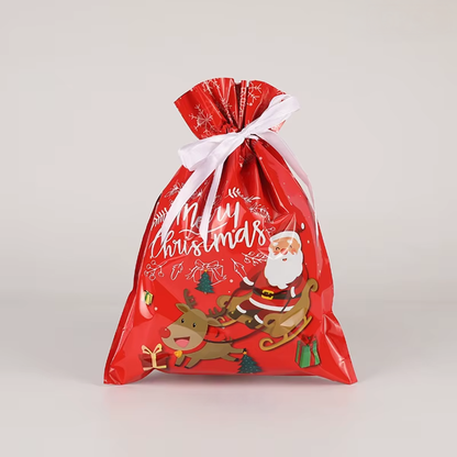 FestiveWrap Christmas Drawstring Bags