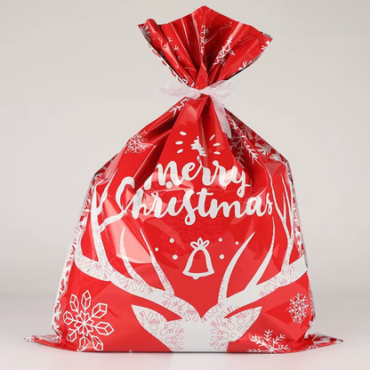 FestiveWrap Christmas Drawstring Bags